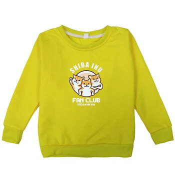 Ulične Sweatshirts Shiba Inu Hoodies Baby Toddler Harajuku Majica Hip Hop Hoodies Korejski Roza Oblačila, Zimska Oblačila