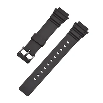 Novo 18 mm Watchband Silikonske Gume Pasu Moški Športni Trak Za CASIO MRW-200H Zamenjajte 18 mm Elektronski ročno uro Pasu