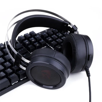 Redragon H901 Gaming Slušalke z Mikrofonom PC Gaming Slušalke Zmanjšanje Deluje Prenosni računalnik Tablični PS4 Xbox Eno