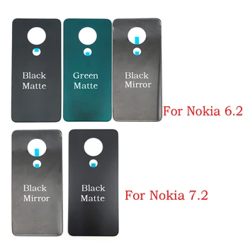 Novo Nazaj Baterije Zadnje Steklo Kritje Za Nokia 6.2 Baterijo Nazaj Kritje Za Nokia 7.2 Baterije Primeru Stanovanj Samolepilna Nalepka