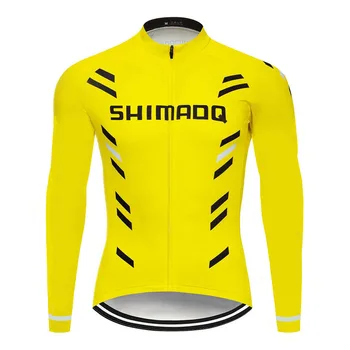 Moška kolesarska oblačila Shimanoful dolgo sleeved jeseni in pozimi hitro sušenje gorsko kolo kolesarjenje oblačila cesti dihanje