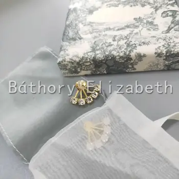 Elizabeth Bathory 2020 Novo Pogodbo Moda Pendientes Pet Nosorogovo Scalloped Pearl Star Stud Uhani, Uhani Za Ženske