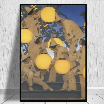 Svetilka Nosilci - Maxfield Parrish platno natisne Dekoracijo Sten Platno Umetniških Fotografij in Plakatov za Dnevni Sobi Doma Dekor