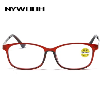 NYWOOH Moda Anti Blu žarki Obravnavi Očala Ženske Moški Daljnovidnost Očala Anti-utrujenost Presbyopic Dioptrije +1.0 1.5 4.0