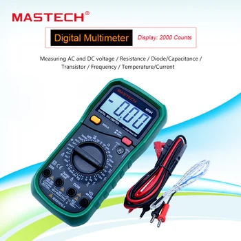 MASTECH MY64 Digitalni Multimeter AC/DC DMM Frekvenca Kapacitivnost Temperature Merilnik Tester w/ hFE Test Ampermeter Multitester