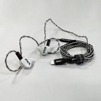CVJ CVM-Strele vtičnico 1DD + 1BA je primeren za Apple, 7, 8, plus, 11 pro, XS, Max, 12 iPad zamenljiva kabelska štiri enote slušalke