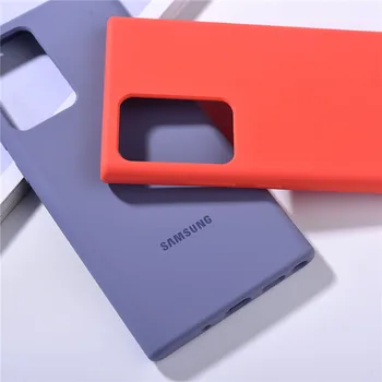 Samsung Note 20 + Mobilni Telefon Primeru Izvirniku 360 Celotno Tekoče Silikona Lupini Pokrovček Za Galaxy Note 20 Ultra SM-N9810 SM-N9860/U/N
