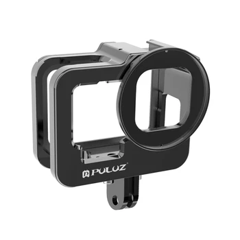 PULUZ za GoPro HERO9 Black Zgostitev Stanovanj Lupini CNC Aluminija Zlitine Zaščitne Kletke s Zavarovanja Okvir & 52 mm UV Leče