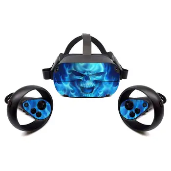 Novo Modro Ogenj Odstranljive Nalepke Vinyl Kože Nalepke Kritje Protector za Oculus Prizadevanju VR Nalepke za Varstvo Film Kože