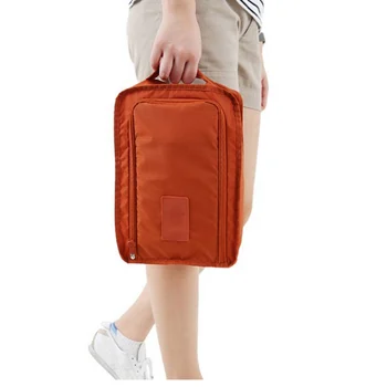 Praktična zložljiva oxford krpo čevelj vrečko enostavno čevlji organizator z zadrgo za shranjevanje vrečko, ročno izvajanje torbica za potovanja