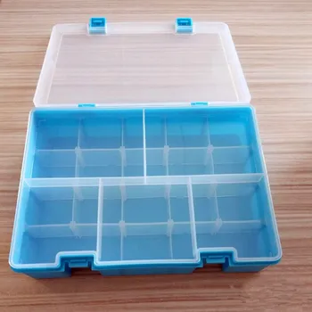 Zadebelitev dvojno strojne dele polje elektronskih komponent box škatla za orodje pribor razvrščanje Lego škatla za shranjevanje