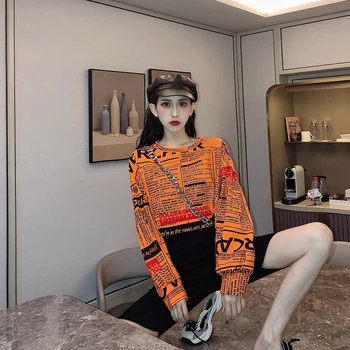 ženske obleke 2020 pomlad poletje korejskem slogu tee modi gotske črke natisni priložnostne prevelik hip hop obreži zgoraj majica femme