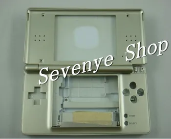 Celoten sklop Stanovanjskih Primeru Zajema Zamenjavo Zlati Lupini za Nintendo DS Lite NDSL Lupini Ohišje z Gumbi Komplet