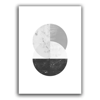 Nordijska Minimalističen Geometrijske Platno Plakatov in Fotografij Povzetek Skandinavskih Steno Umetnosti Slikarstva Sliko za Dnevna Soba Dekoracijo