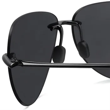 JULI Klasična Športna sončna Očala Moški Ženske Moški Vožnje Pilotni Rimless TR90 Ultralahkih Okvir sončna Očala UV400 Gafas De Sol MJ8008