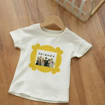 Novost Fantje Tshirts 2020 Modi Priložnostne Harajuku Dekleta T Srajce Otroci Majica Najboljši Prijatelj Pismo TV Show Lepo Poletje Girl Obleke