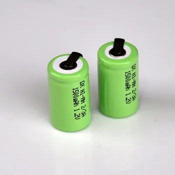 2-5PCS 2/3A 1,2 V polnilna baterija 1500mah 1/2A 2/3 ni-mh baterij nimh celic z varjenje zatiči za električni brivnik britev zobna ščetka
