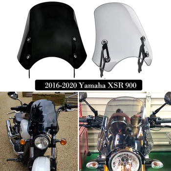 Za Yamaha XSR900 XSR 900 2016 2017 2018 2019 2020 Motocikel vetrobransko steklo Vetrobransko steklo Veter Deflektor Flyscreen z Nosilcem Dim