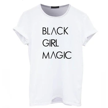 BLACK MAGIC GIRL Ženske RightsTshirt Bombaž Priložnostne Smešno T Shirt Črna Življenja Važno Grafični Top Tee Hipster Tumblr Padec Ladijskega prometa