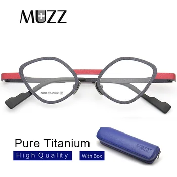 MUZZ očala okvirji za Očala iz Titana Okvir, blagovno Znamko, Design Unisex Recept Očala Okvirji Kratkovidnost Optični Okvirji za Očala E