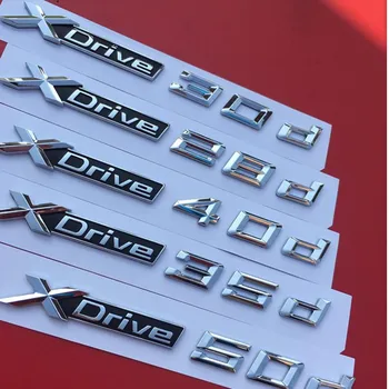 2pcs Avto Styling 3D ABS Sdrive Xdrive 20 d 25d 28d 30 35d 40d 45d 48d 50d Značko Emblem Nalepke Za X3 E83 F25 X4 F26 X5 E70