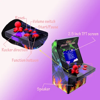Prenosni Retro Ročno Igralno Konzolo 8-Bitni Igro Mini Pralni Arkadne Igre Vgrajen 200 Klasičnih Iger za Otroke, Tetris Juegos