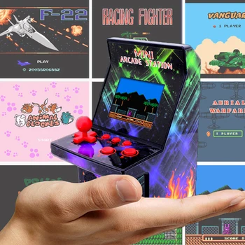 Prenosni Retro Ročno Igralno Konzolo 8-Bitni Igro Mini Pralni Arkadne Igre Vgrajen 200 Klasičnih Iger za Otroke, Tetris Juegos