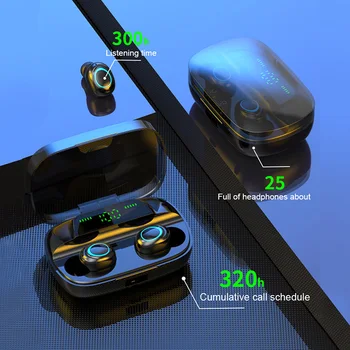 TWS S11 Bluetooth Brezžične Slušalke 3500mAh LED Zaslon IPX5 Touch Kontrole Šport za Zmanjšanje Hrupa, HIFI Stereo Čepkov za Slušalke