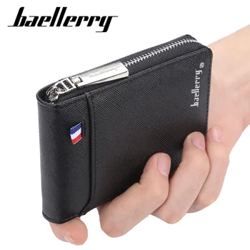 Baellerry kratke Moške denarnice moda novi Imetnik Kreditne Kartice za moški zadrgo mini človek denarnico z kovanca pocket
