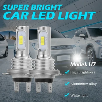 Muxall Auto LED Žarnice H4 H7 H11 H1 9005 9006 HB2 HB3 HB4 LED Avtomobilski Žarometi 80W 12000Lm DC12 24V Bela, 6000k Avto Styling Vir