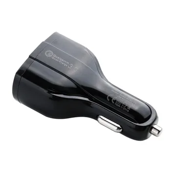 QC 3.0 3 USB Avto Polnilec za Hitro Polnjenje 3-Vrata Mini Hitro Polnjenje za Telefon Adapter za Polnilnik za iPhone Xiaomi Mi 9 Redmi