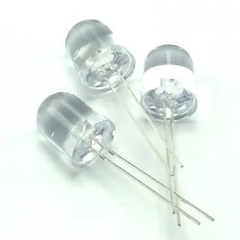 250PCS LED, 10 mm Bela Pregleden Krog Bela/Rumena/Rdeča/Zelena/Modra LED-Light Emitting Diode Žarnice Vodo Jasno F10 LED Diode