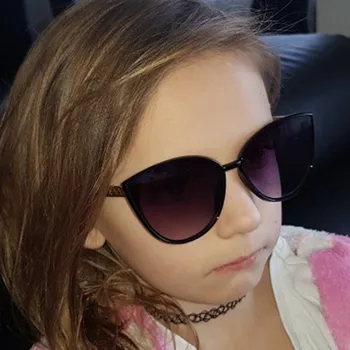 2019 Nova Mačka Oči, sončna Očala Otrok Kovinski Otroci sončna Očala Dekleta Fantje Očala Očala Otroška sončna Očala UV400 Oculos Infantil