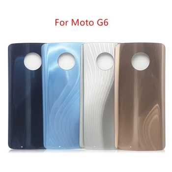 Za Motorola Moto G6 Stekla Zadaj Baterije Hrbtni Pokrovček Vrata Stanovanja Zajema Zamenjavo Popravila Rezervnih Delov Za Motorola Moto G6