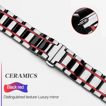 22 mm keramični trak Za Huawei watch GT 2 pro 2E /Samsung Prestavi S3 Meje Galaxy Watch 3 površina gladka keramični zamenjava pasu