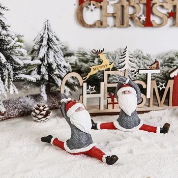 Nordijska Smolo Božiček Božič Drevo Miniaturne Figurice Doma Božični Okraski Za Božično Darilo Stranka Dekorativne Okraske
