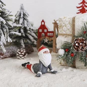 Nordijska Smolo Božiček Božič Drevo Miniaturne Figurice Doma Božični Okraski Za Božično Darilo Stranka Dekorativne Okraske