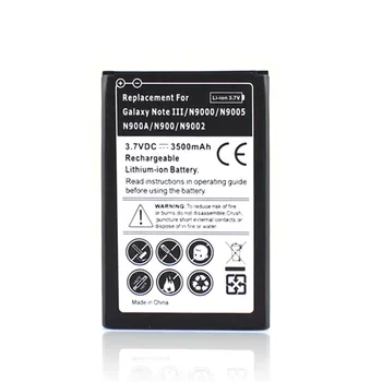 1pcs 3,7 v 3500mAh Zamenjava Telefon Baterija Za Samsung Galaxy Note 3/III N9000 N9005 N900A N900 N9002 Backup Bateria