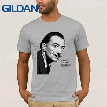 Salvador Dalí Majica s kratkimi rokavi Moški Majica Fashion Smešno t-shirt O Vratu Bela Tshirts Človek Vrhu Tees Mr880