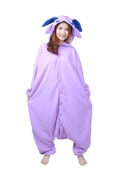 Kigurumi Onesies Cosplay Odraslih Vijolično Samorog Cosplay Kostum Pižamo Sleepwear Ženske Moški halloween kostumi pižami