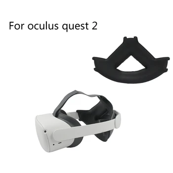 Novo Črno PU Usnje Nadomestni Deli Zmanjša Pritisk Glavo Trak Varstvo Pad Za Oculus - Quest 2 Elite