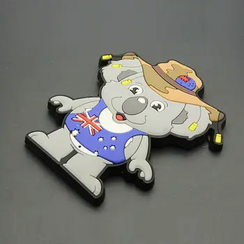 Ljubka Velika Velikost Avstralija Koala Turističnega Potovanja, trgovina s Spominki, 3D Gume Hladilnik Magnet Dekorativni Hladilnik Magnet