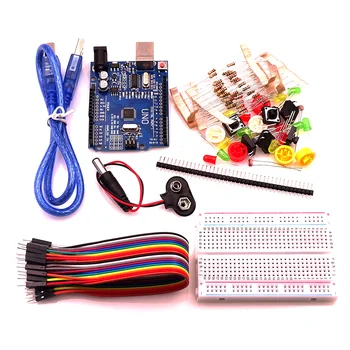 10 postavil nov Starter Kit UNO R3 mini Breadboard LED skakalec žice gumb za smart kit