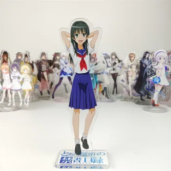 Toaru Kagaku ne Railgun slika igrača Anime Aru Majutsu ni Indeks Misaka Mikoto akril lutka 15 cm za darilo