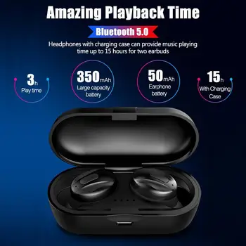 XG15 TWS Brezžične Bluetooth Slušalke V5.0 Brezžične Stereo Slušalke Vodotesne Slušalke s Polnjenjem Polje gaming slušalke HIFI 3D Stereo Zvok za xiaomi huawei iphone