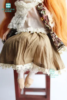 1PCS Blyth Punčko Oblačila modni Roza majica + kaki čipke krilo za Blyth Azone 1/6 lutka dodatki