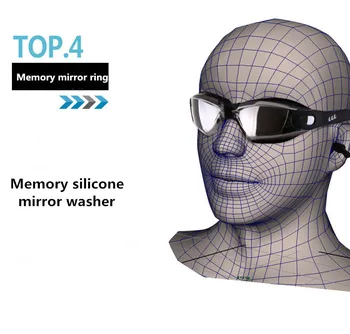 Strokovno, Plavanje Očala, plavanje očala s čepi sponka za Nos Electroplate Vodotesno Silikonsko kratkovidnost