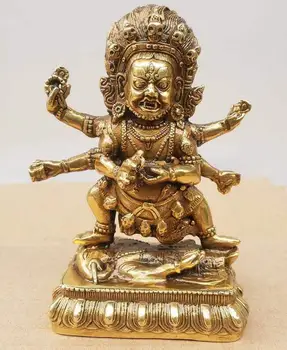 Tibera buddhism srebrno 6 Roke Vajra mahakala Dorje Vajrapani bog Kip bude