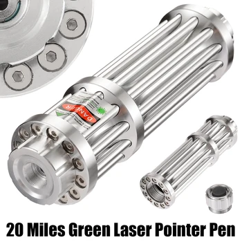 20 Milj Zeleni Laserski kazalnik Svinčnik Laser Zoomable Žarek Svetlobe za 0,5 MW 532nm Darila za Zunanjo Lov Aluminija Linearni Laser Pero