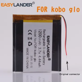S priključkom z Visoko zmogljivostjo 3,7 V 1200mAh Polnilna Podaljša Zamenjava Baterij za E-book Reader Kobo glo N613 baterije